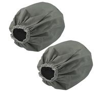 vhbw 2x filtro in tessuto compatibile con Bosch UniversalVac 15 aspirapolvere industriale, aspiratore a secco/umido, lavabile grigio
