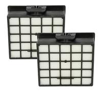 vhbw 2x filtro sostituisce Bosch/Siemens BSHG00426966, BBZ153HF, 578731, 572234, 426966 per aspirapolvere - filtro HEPA nero/bianco