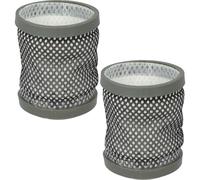 vhbw 2x filtro sostituisce Dirt Devil 0698002 per aspirapolvere - Filtro aria di scarico, grigio/nero/bianco