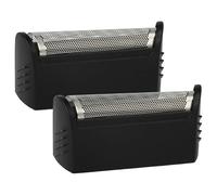vhbw 2x Lamina di taglio compatibile con Braun 1509, 1512, 1507s, 1508, 1013, 1013s, 1008, 1012, 2035 rasoio elettrico + telaio, colore nero/argento