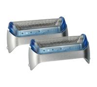 vhbw 2x Lamina di taglio compatibile con Braun 5730, 2864, 2865, 2866, 2878, 5733, 2874, 2876, 5732 rasoio elettrico + telaio, colore blu/argento