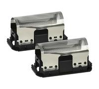 vhbw 2x Lamina di taglio compatibile con Braun Club de Luxe, T, Linear, Synchron S de Luxe rasoio elettrico + telaio, colore nero/argento