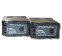 vhbw 2x Li-Ion batteria 4000mAh (7.2V) con infochip compatibile con videocamera camcorder Panasonic AG-HMC81E, AG-HCM150, AG-HMC151, AG-HMC151EU sostituisce VW-VBG6