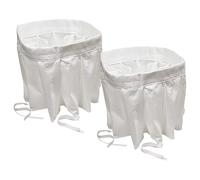 vhbw 2x microfiltro igienico compatibile con Nilfisk Attix 155, 50-01 PC, 145, 150, 125, 115, 155-01, 30-11 PC aspirapolvere - Filtro dell'aria bianco