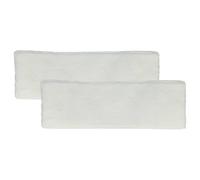 vhbw 2X Panno Compatibile con Kärcher SC 4, SC 3100 B, SC 3000, SC 2600 C Scopa a Vapore - Microfibra, Bianco
