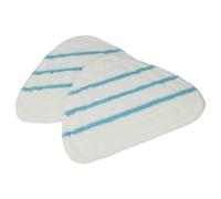 vhbw 2x panno compatibile con Silvercrest scopa a vapore - bianco/blu, specifico per dispositivo