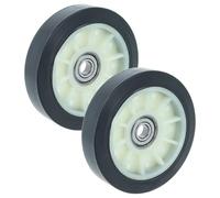 vhbw 2x Ruota di scorrimento per tamburo compatibile con Beko DS73S2PA lavatrice, asciugatrice - 7,5 cm