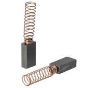 vhbw 2x spazzola carbone 5 x 8 x 15mm compatibile con Vorwerk folletto 131, 130, 122, 117, 119, 120, 118, VK 118, VK 117, 121 aspirapolvere + molla