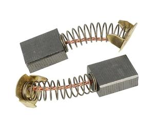 vhbw 2x Spazzola di carbone compatibile con Makita SR 2300, SR2100, LS1510, SR2600, SR2300, SR 2100, LS1500, LS 1510 utensile elettrico - molla 22mm