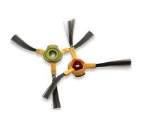 vhbw 2X Spazzola Laterale Compatibile con Hoover RVC0010, RVC0011 Robot aspirapolvere - Set spazzole, DX/SX, Giallo/Verde/Rosso/Nero