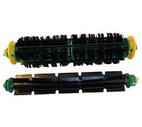 vhbw 2x Spazzola tonda compatibile con iRobot Roomba 532, 531, 534, 535 robot aspiratore - spazzola a lamelle, spazzola con setole, set di spazzole