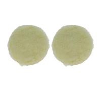 vhbw 2x Spugna per lucidare compatibile con Makita BO5031, BO5041 Levigatrice eccentrica e orbitale - 12,5 cm Diametro, 16 g, beige