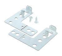vhbw 2x Staffe di fissaggio sostituisce Bosch 00170664 per lavastoviglie - kit di montaggio 6,3 x 6,8 x 1 cm