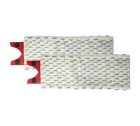vhbw 2X Testina pulente Compatibile con Vileda 1-2 Spray mocio, lavapavimenti - Microfibra, Grigio/Bianco