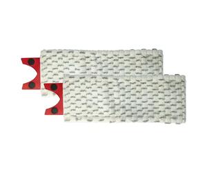 vhbw 2X Testina pulente Compatibile con Vileda 1-2 Spray mocio, lavapavimenti - Microfibra, Grigio/Bianco