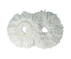 vhbw 2X Testina pulente sostituisce Black & Decker BXBK0001GB per mocio, lavapavimenti - Microfibra, Bianco