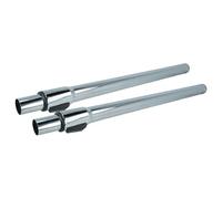 vhbw 2x tubo compatibile con Rowenta Silence Force Compact aspirapolvere - con attacco da 32 mm, 58-96 cm, cromato