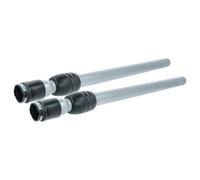 vhbw 2x tubo compatibile con Siemens VS42B06EU/08, VS42B06EU/04, VS42B07/01 aspirapolvere - attacco 35 mm, 61-99 cm, nero/argento