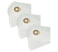 vhbw 30x sacchetti compatibile con Nilfisk Alto Attix 30, Attix 30-01, Attix 30-01 PC, Attix 30-11 PC aspirapolvere - in microfibra, bianco