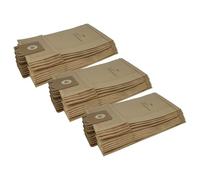 vhbw 30x sacchetti compatibile con Nilfisk/Alto GD 1000, 1000 Series, 1005, 1010, 111, 2000, 710, 910, 911 aspirapolvere - in carta, marrone