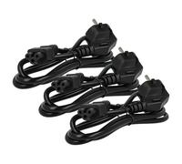 vhbw 3X Alimentatore con Spina Tedesca Compatibile con Vorwerk VR200 Base di Ricarica, VR300 Base di Ricarica - Connettore C5 (Micky Mouse), 1,2 m