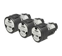 vhbw 3x batteria compatibile con AEG BLL12C, BS12C2, BS12C, BSB 12C, BBH12, BBS 12C, BLL 12C, BS 12C utensile elettrico (2000 mAh, Li-Ion, 12 V)