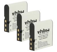 vhbw 3x batteria compatibile con Agfa/Agfaphoto Agfaphoto 102 Microflex, 100 Microflex fotocamera (950mAh, 3,6V, Li-Ion)