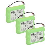 3 x Batteria VHBW 600mAh compatibile con telefono cordless GFEO DECT 30, DECT 35, DECT 45 sostituisce 23NO09TT30, AH-AAA600F, 84743411