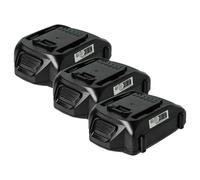 vhbw 3x batteria compatibile con DeltaFox Grizzly 2040, 2020, 80001147, 80001146 utensile elettrico (2000 mAh, Li-Ion, 18 V)