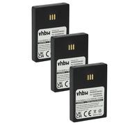 vhbw 3x batteria compatibile con Alcatel Omnitouch 8118, 8128 telefono fisso cordless (950mAh, 3,7V, Li-Ion) nero