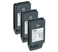 vhbw 3x batteria compatibile con Avaya Dect 3745, DECT 3740, 3700 EX, DECT 3749 smartphone cellulare (1100mAh, 3,7V, Li-Ion)