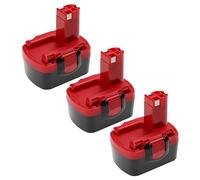 vhbw 3x batteria compatibile con Bosch PST 14.4V, PSR1440, PSR1440/B, VPE-2, VE-2, VE-2 GSB utensile elettrico (2500 mAh, NiMH, 14,4 V)