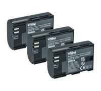 vhbw 3x batteria compatibile con Canon battery grip BG-E7, BG-9, BG-E6 | per BG-E13, BG-E14 (2250mAh, 7,4V, Li-Ion), infochip