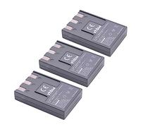 vhbw 3x batteria compatibile con Canon Digital Ixus 300, 330, 400, 430, 500, V, V2, V3 fotocamera digitale DSLR (750mAh, 3,6V, Li-Ion)