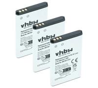 vhbw 3x batteria compatibile con DeTeWe Control Vision 4000 smartphone cellulare (1000mAh, 3,7V, Li-Ion)
