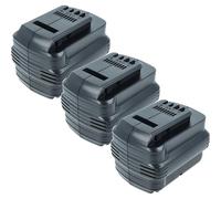 vhbw 3x batteria compatibile con Dewalt DW006KH, DW006K2XE, DW006K, DW006K-2, DW005K2C, DW005K2H, DW005K-2 utensile elettrico (2000 mAh, NiMH, 24 V)