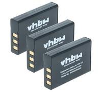 vhbw 3x batteria compatibile con Drift HD170S, HD170 fotocamera (1600mAh, 3,7V, Li-Ion)