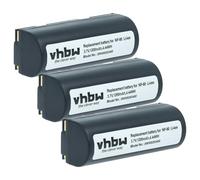 vhbw 3x batteria compatibile con Epson R-D1, R-D1s fotocamera digitale DSLR (1800mAh, 3,7V, Li-Ion)