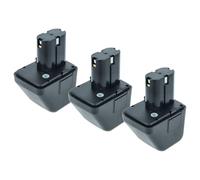 vhbw 3x batteria compatibile con Gesipa Accubird, Firebird, Powerbird utensile elettrico, utensile per montare rivetti ciechi (1500 mAh, NiMH, 12 V)