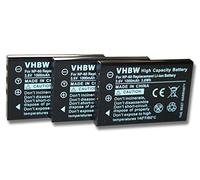 vhbw 3x batteria compatibile con GoBandit GPS HD Action Helmkamera, GPS HD Helmkamera fotocamera digitale DSLR (1000mAh, 3,6V, Li-Ion)