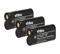 vhbw 3x batteria compatibile con Jay-Tech Jay-Cam i4800 fotocamera (1200mAh, 3,6V, Li-Ion)