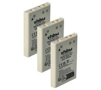 vhbw 3x batteria compatibile con Klicktel Navigator K5, K410, K400 fotocamera (1000mAh, 3,6V, Li-Ion)