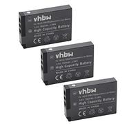 vhbw 3x batteria compatibile con Kodak EasyShare V1003, M380, M381, M420, V803, Z950 fotocamera (700mAh, 3,6V, Li-Ion)