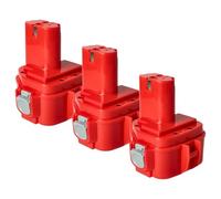 vhbw 3x batteria compatibile con Makita 4013D, 1050DWD, 1050DWB, 1050D, 1050DWBE, 1050DRA, 1050DA, 1050DWA utensile elettrico (1500 mAh, NiMH, 12 V)