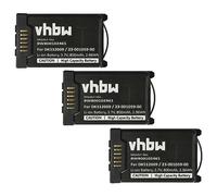 vhbw 3x batteria compatibile con Mitel 612d, 622d, 632d, 620d, 622dt, 610d, 612dt, 630d, 600d telefono fisso cordless (800mAh, 3,7V, Li-Ion)