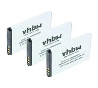 vhbw 3x batteria compatibile con MyPhone 1065 Spectrum COMPACT smartphone cellulare (650mAh, 3,7V, Li-Ion)