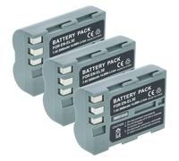 vhbw 3x batteria compatibile con Nikon D300, D200, D300s, D700, D70, D50, D100, D70s, D80 fotocamera (2000mAh, 7,2V, Li-Ion), infochip