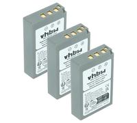 vhbw 3x batteria compatibile con Olympus OM-D E-M10 Mark III, E-M5 Mark III, E-M10 Mark IV fotocamera digitale DSLR (900mAh, 7,2V, Li-Ion)