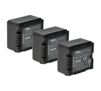 3 x Batterie VHBW 700mAh per Videocamera sostituisce Panasonic VW-VBG070, DMW-BLA13, DMW-BLA13E, VW-VBG130, VW-VBG260