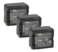vhbw 3x Batteria compatibile con Panasonic HDC-SD200, HDC-SD300, HDC-SD600, HDC-SD707 videocamera camcorder (1000mAh, 7,2V, Li-Ion) con infochip